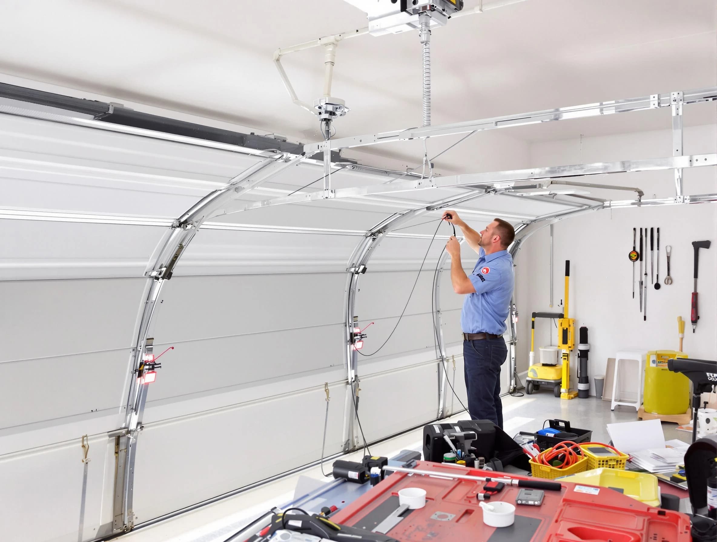 Garage door cable repair service by Powder Springs Garage Door Repair in Powder Springs