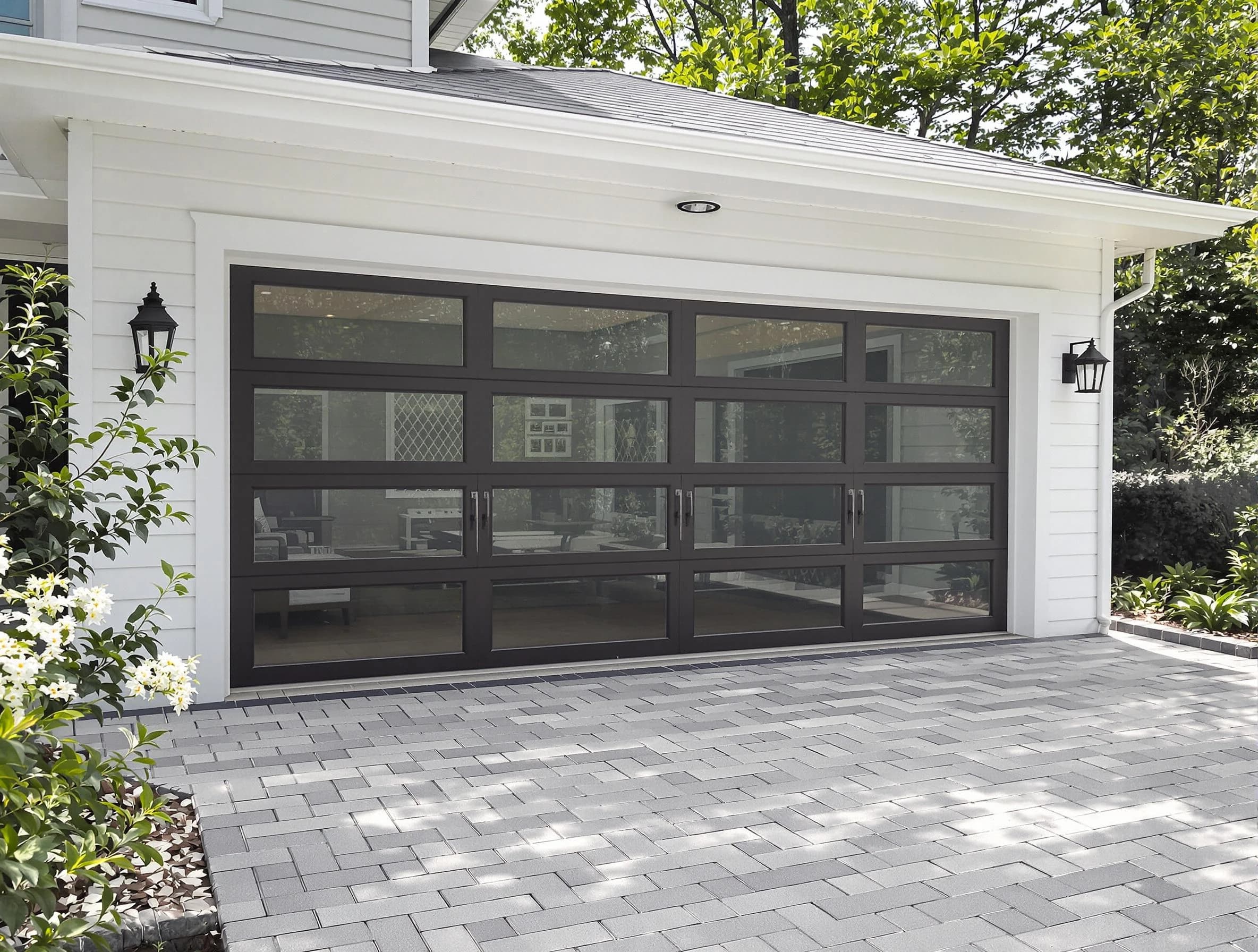 Powder Springs Garage Door Repair design specialist presenting custom garage door options to Powder Springs homeowner
