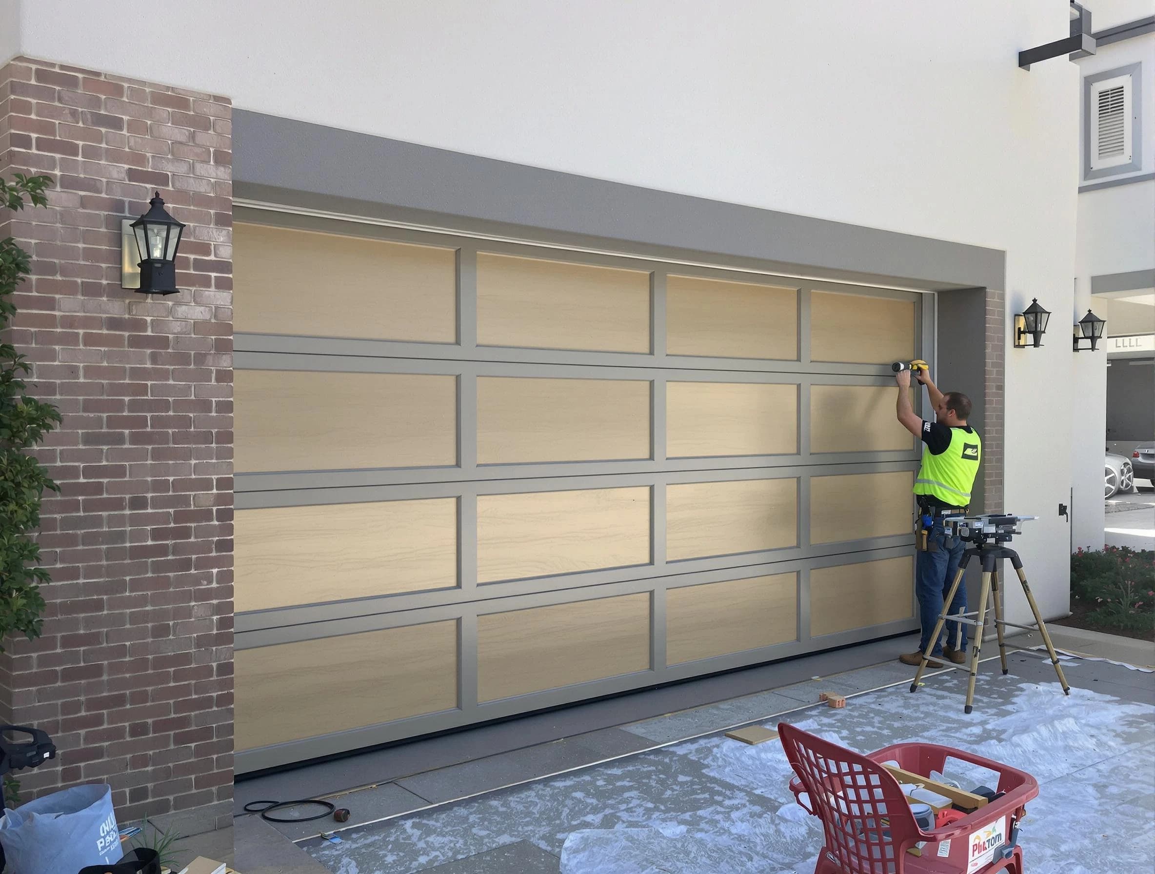 Garage door replacement service by Powder Springs Garage Door Repair in Powder Springs