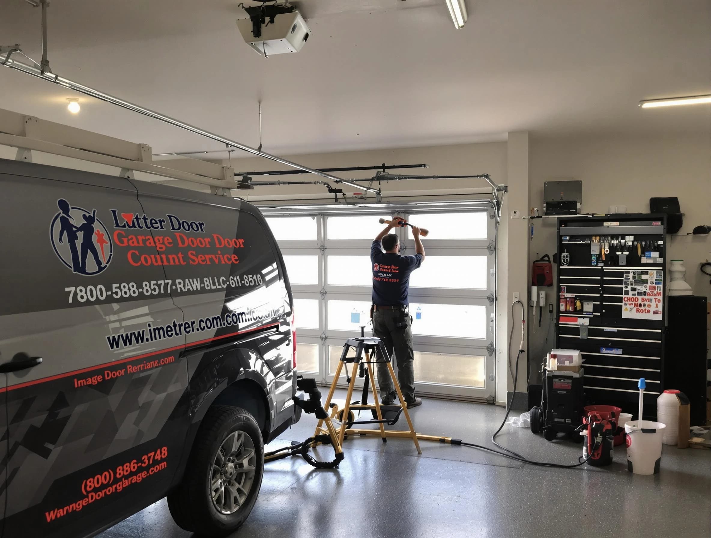 Powder Springs Garage Door Repair rapid response team performing same-day repair in Powder Springs