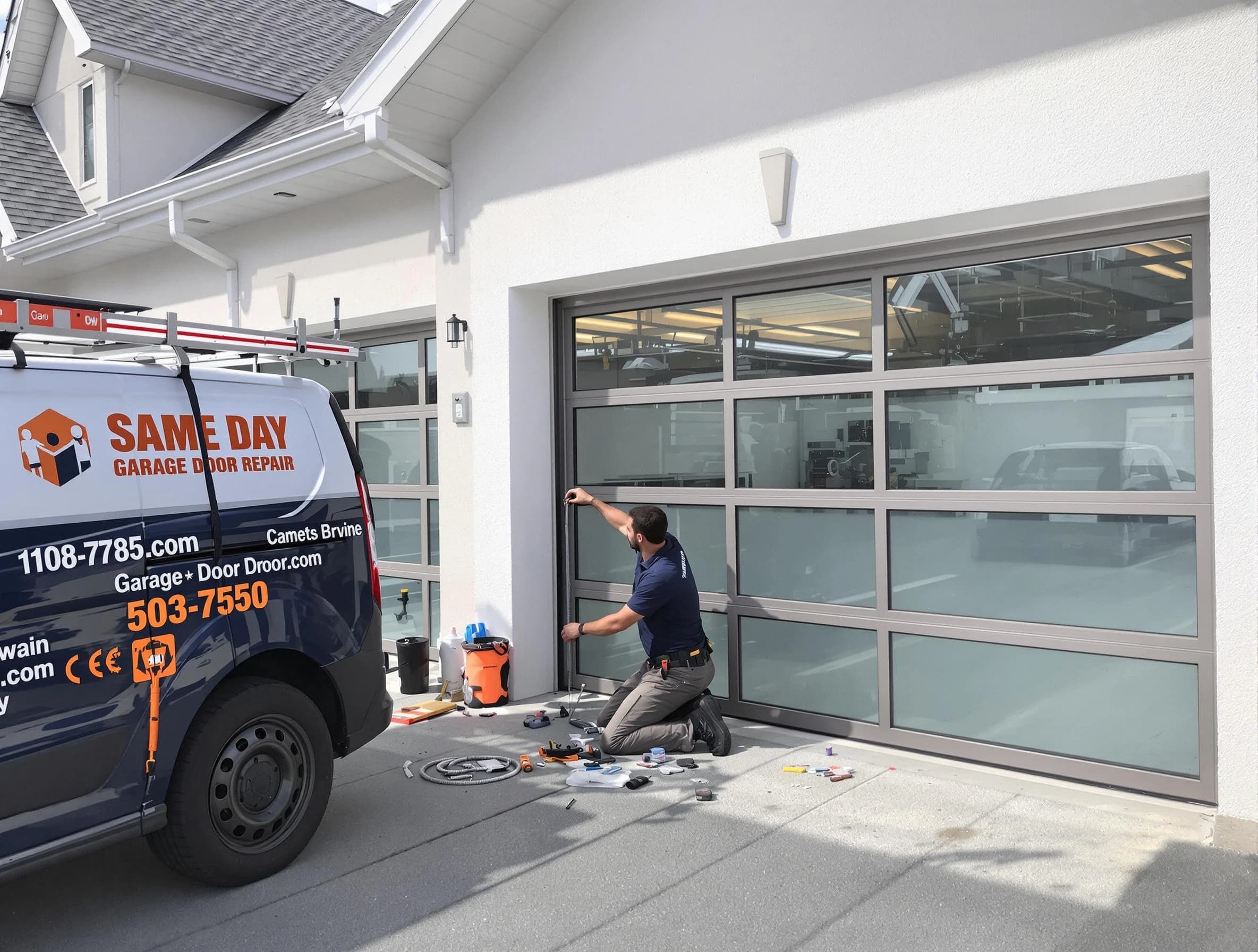 Same-day garage door repair service by Powder Springs Garage Door Repair in Powder Springs