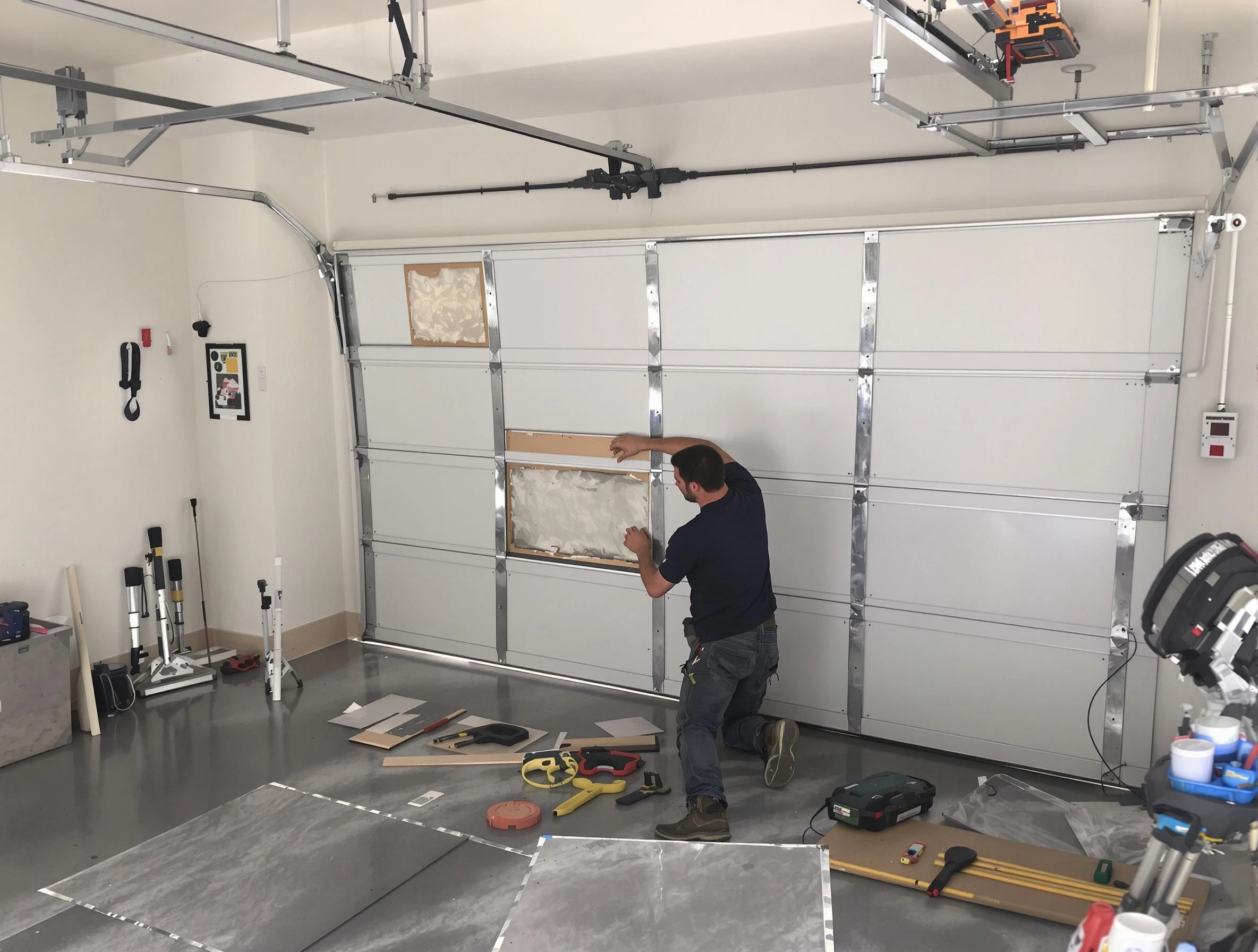 Garage Door Panel Repair in Powder Springs