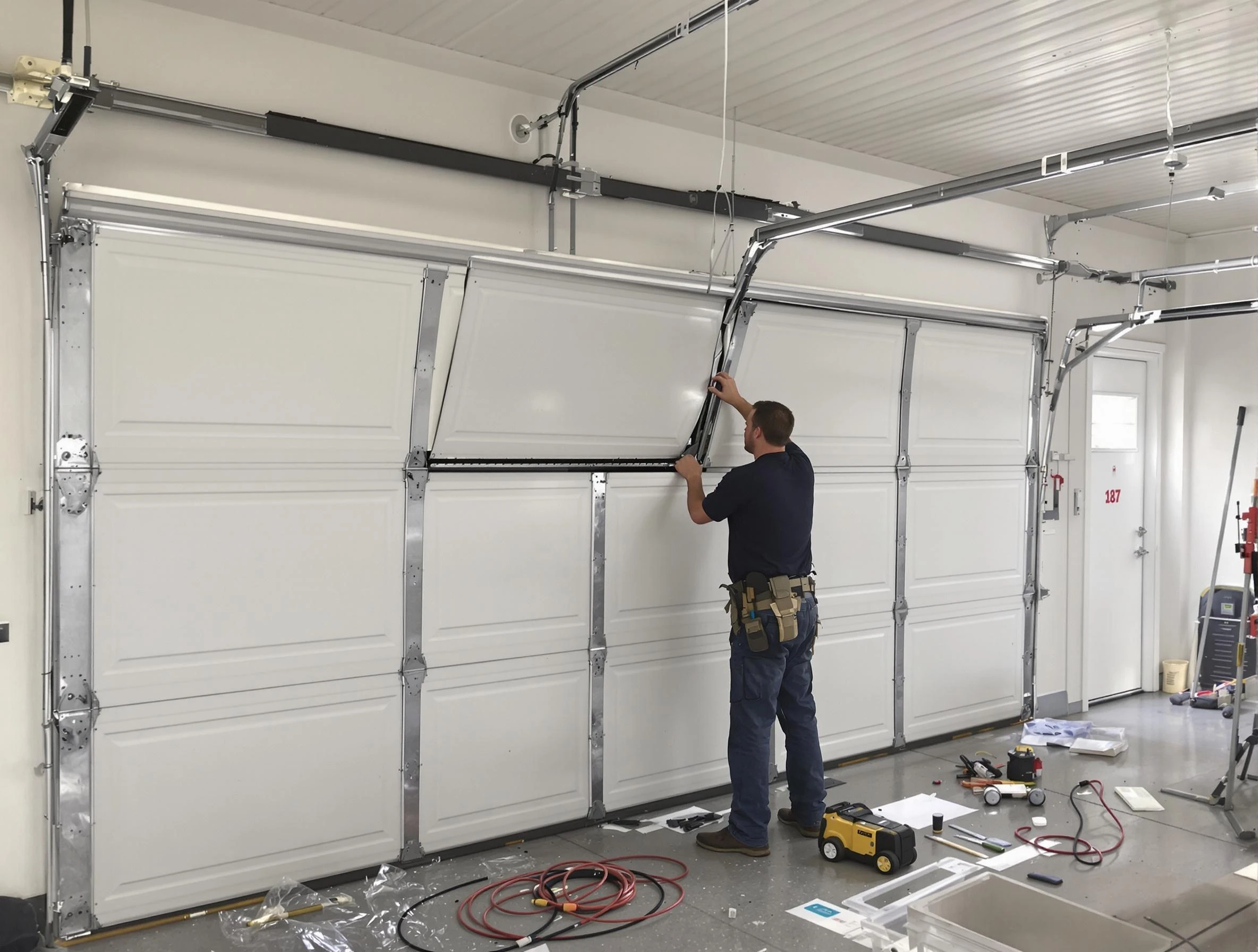 Garage Door Section Replacement in Powder Springs