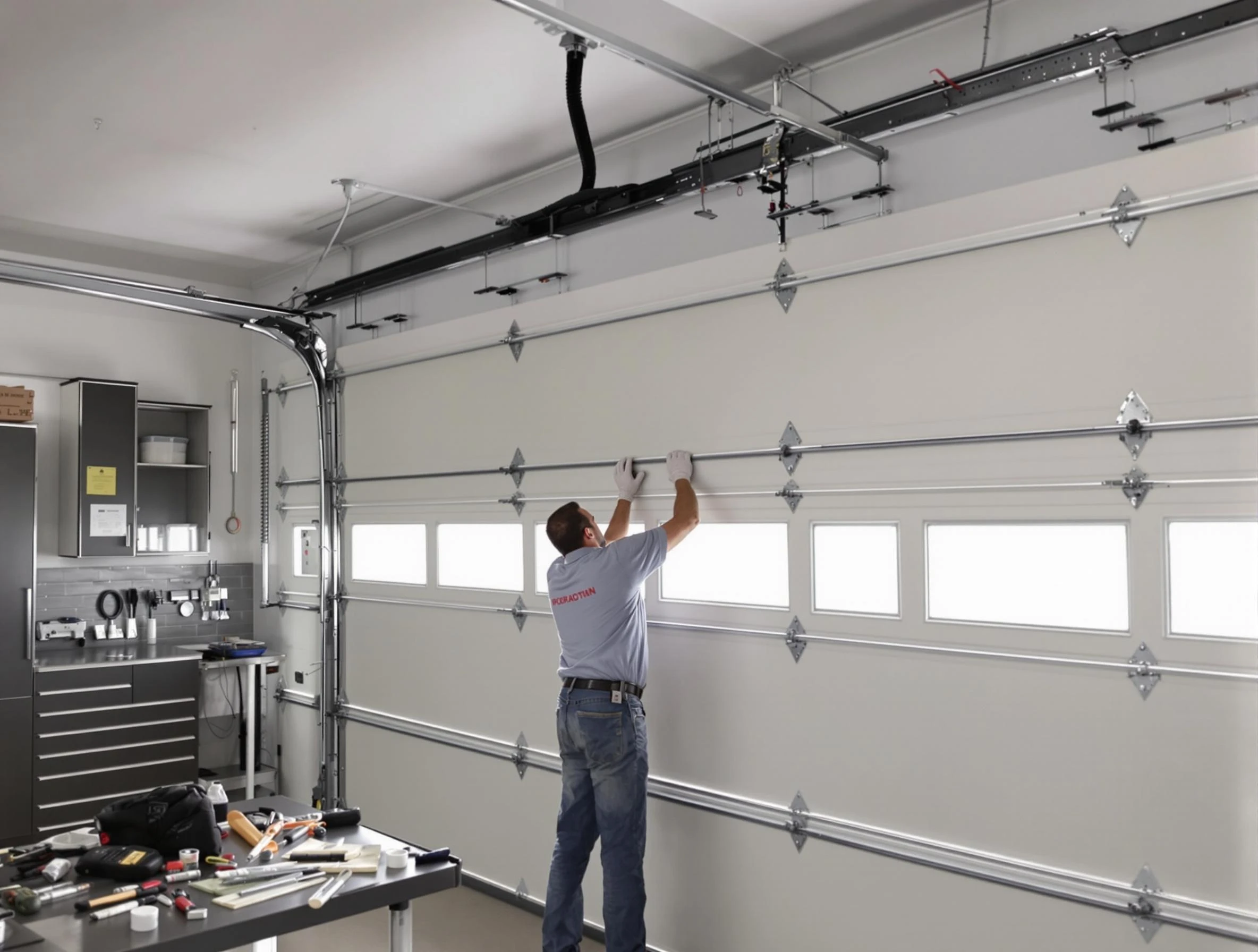 Garage Door Track Repair in Powder Springs
