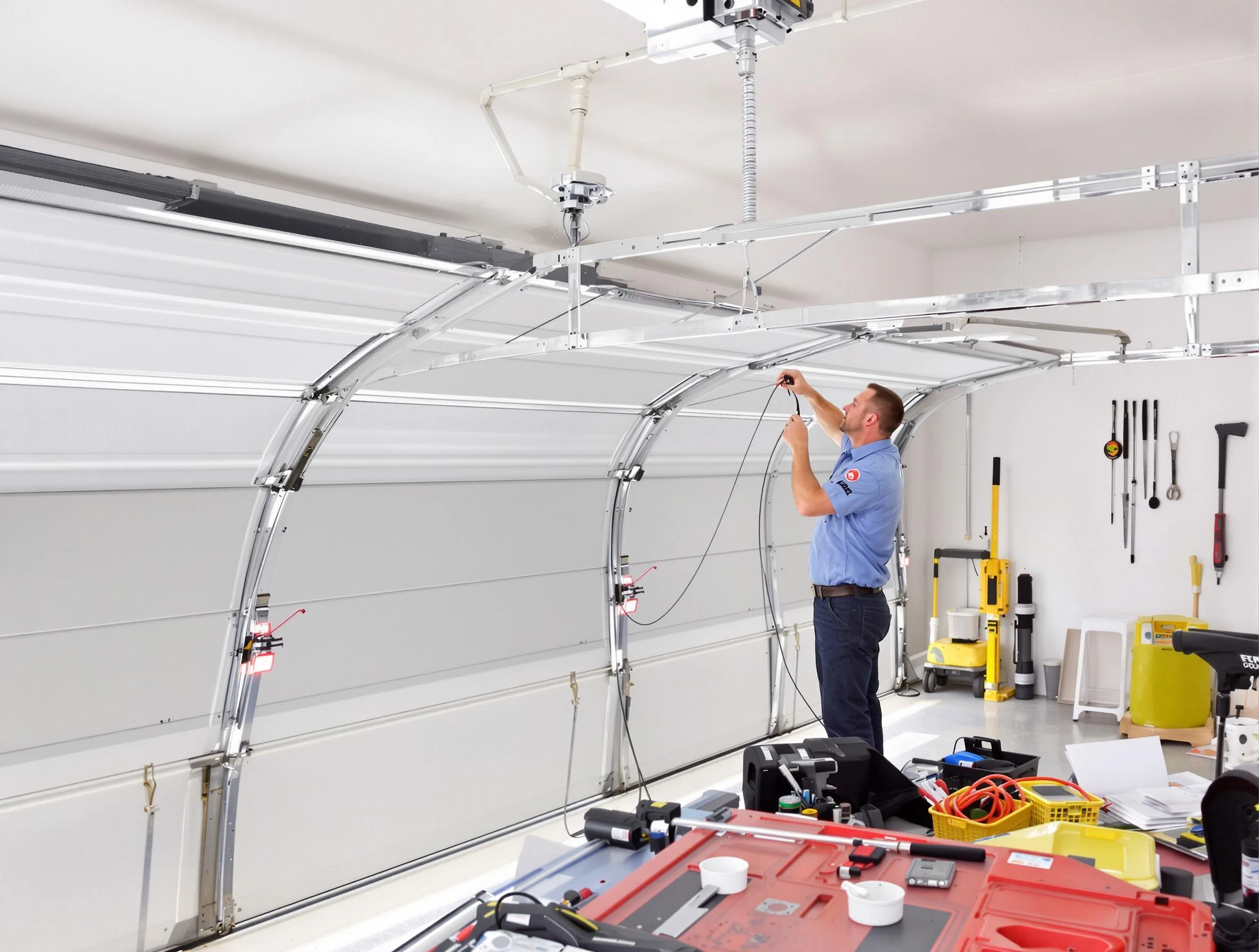 Garage door cable repair service by Powder Springs Garage Door Repair in Powder Springs