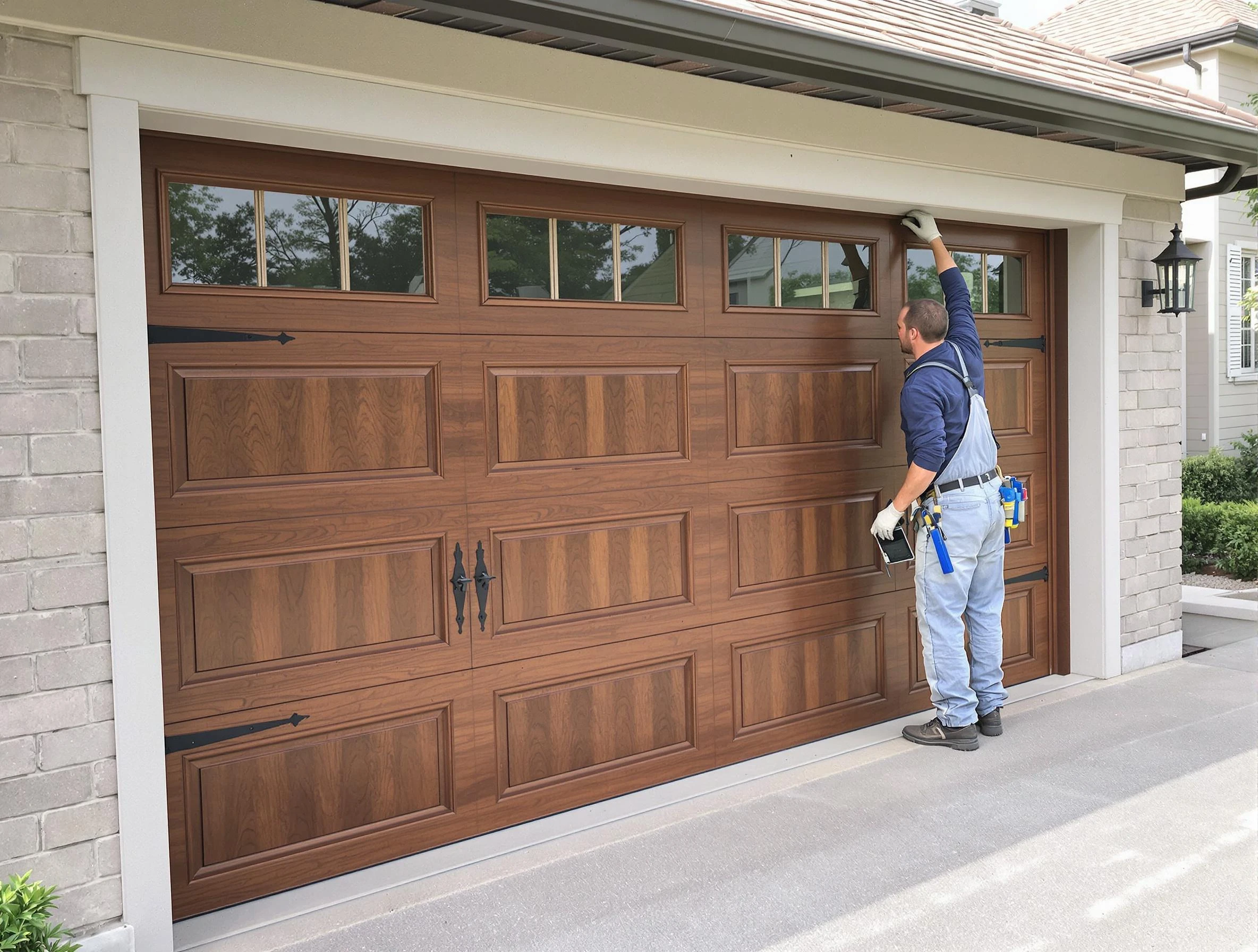 Custom garage door showcase by Powder Springs Garage Door Repair in Powder Springs