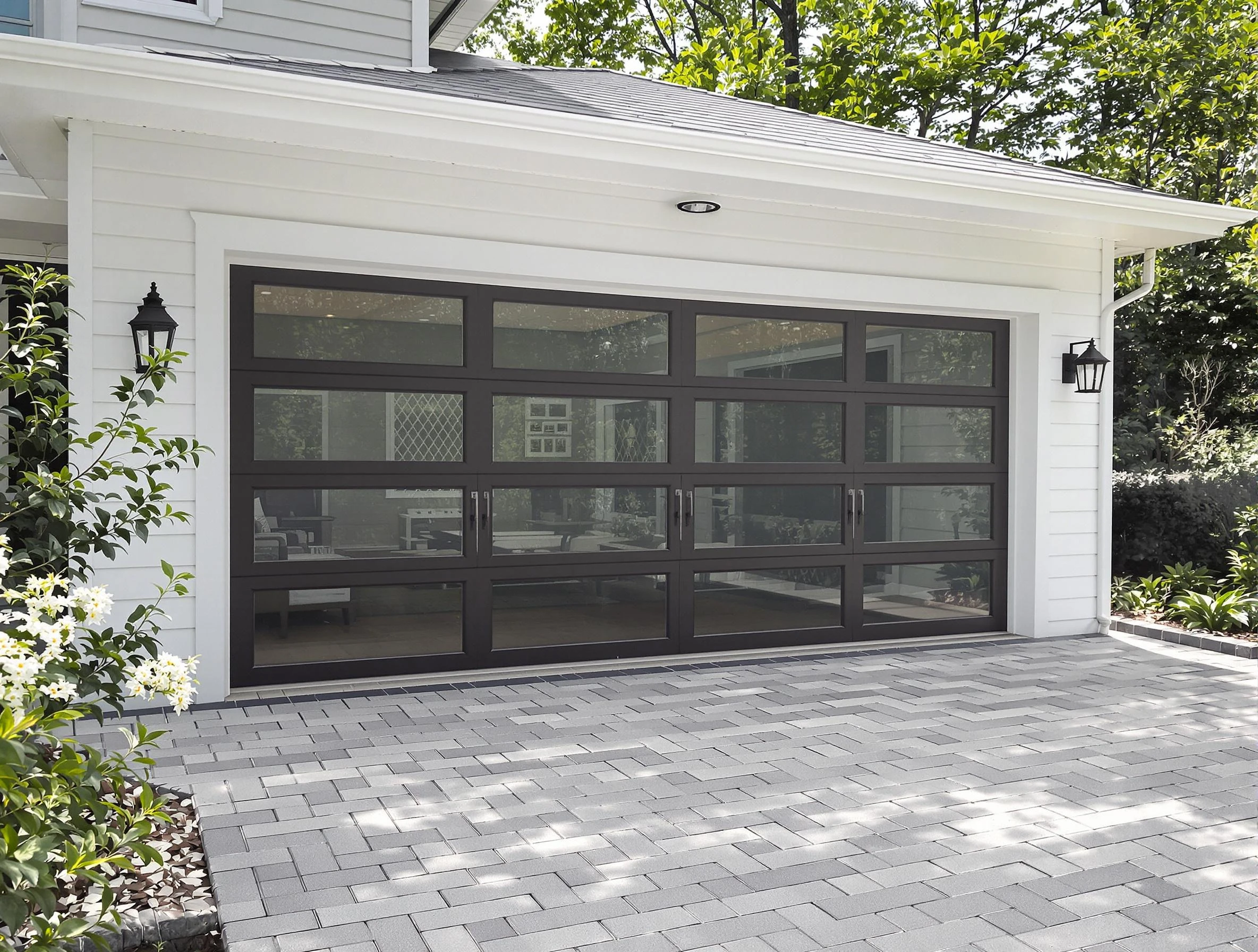 Powder Springs Garage Door Repair design specialist presenting custom garage door options to Powder Springs homeowner