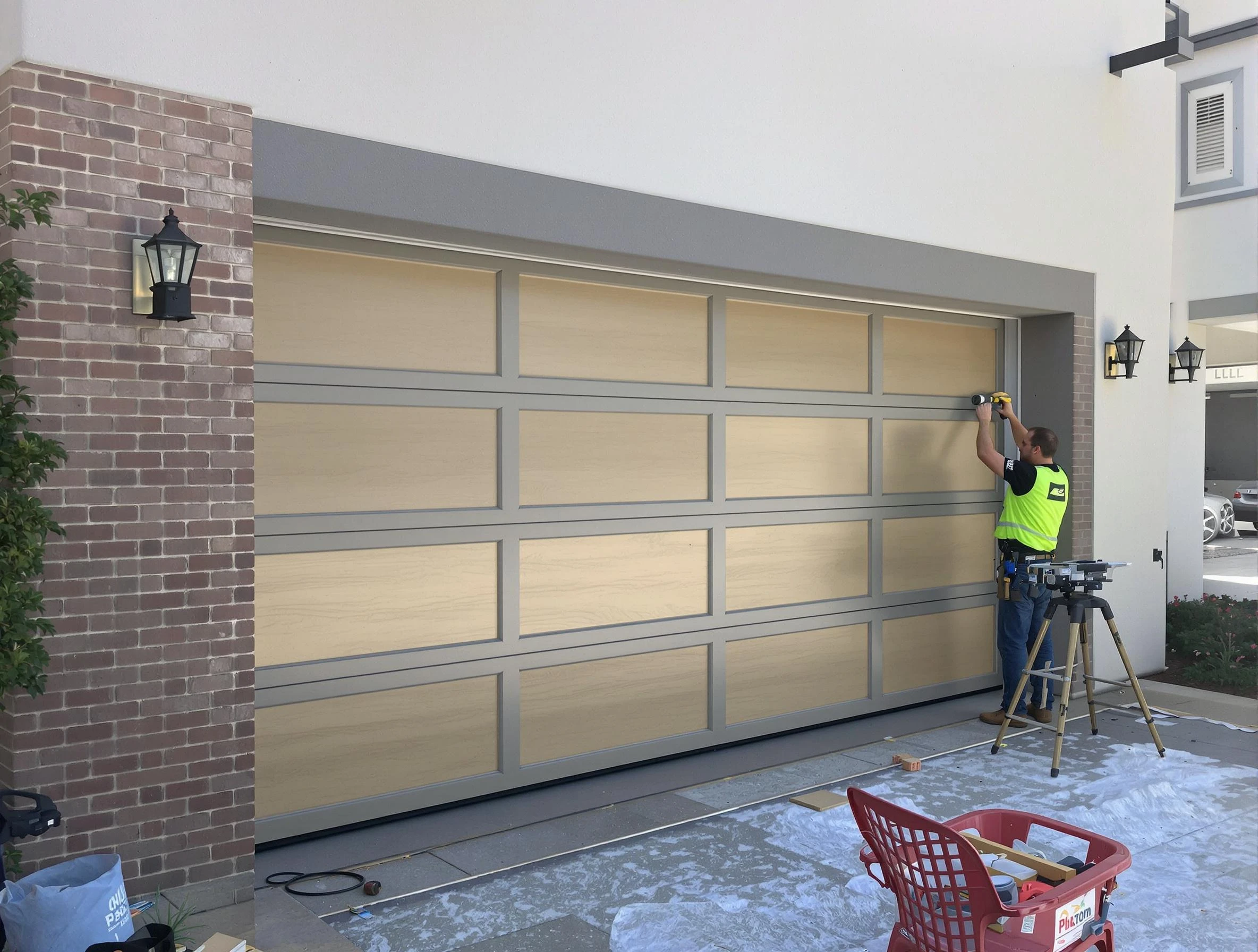 Garage door replacement service by Powder Springs Garage Door Repair in Powder Springs