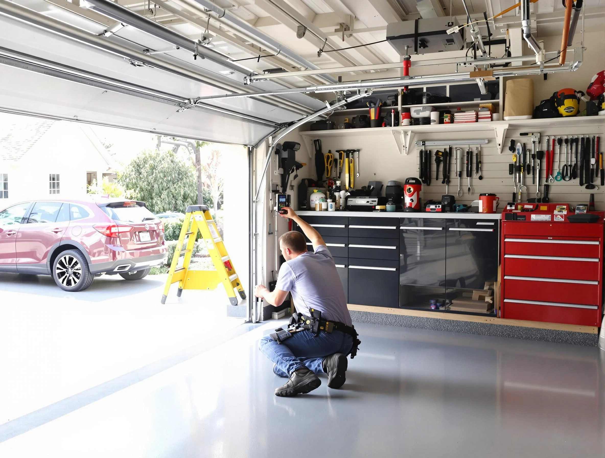 Local garage door repair service by Powder Springs Garage Door Repair in Powder Springs