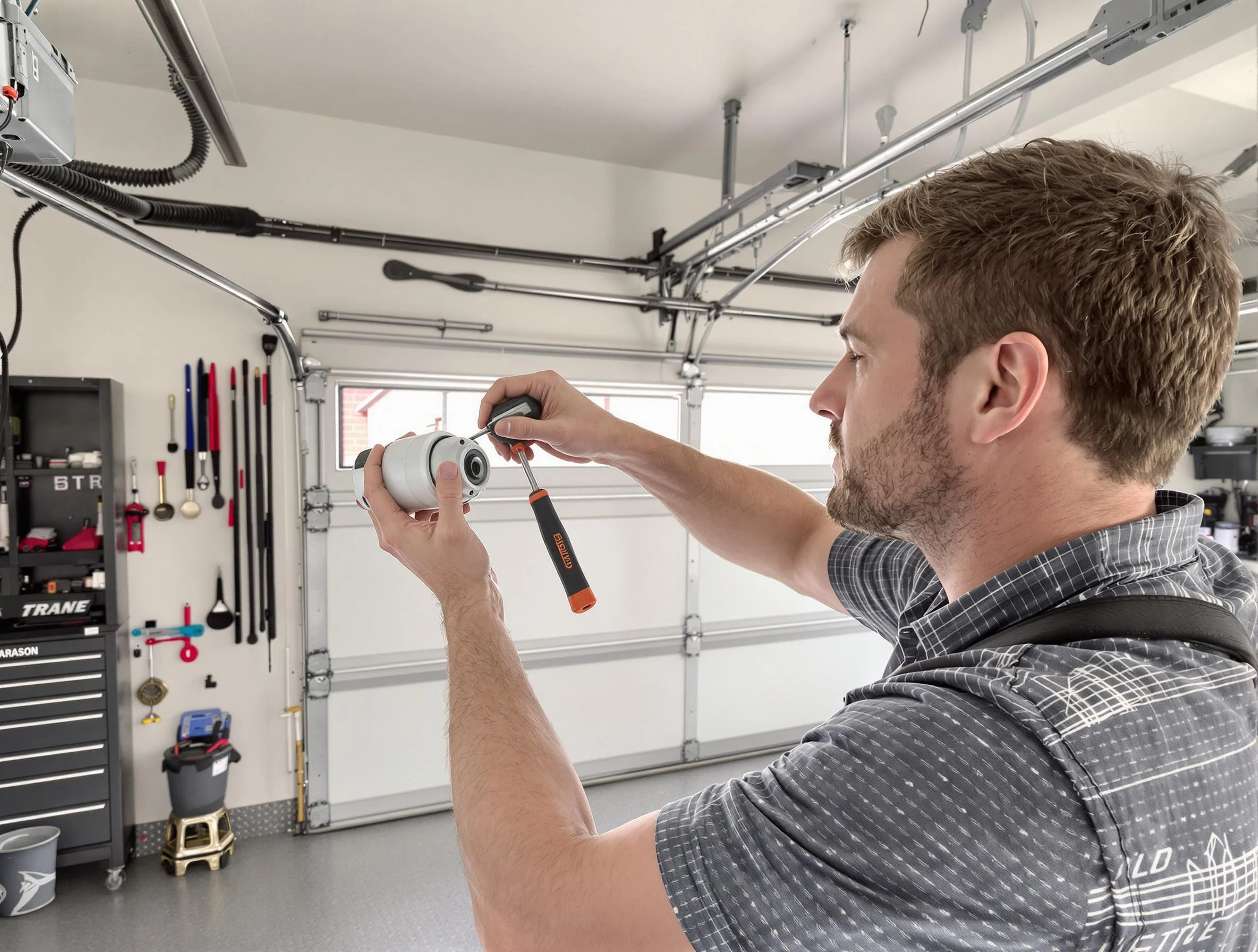 Garage door opener repair service by Powder Springs Garage Door Repair in Powder Springs