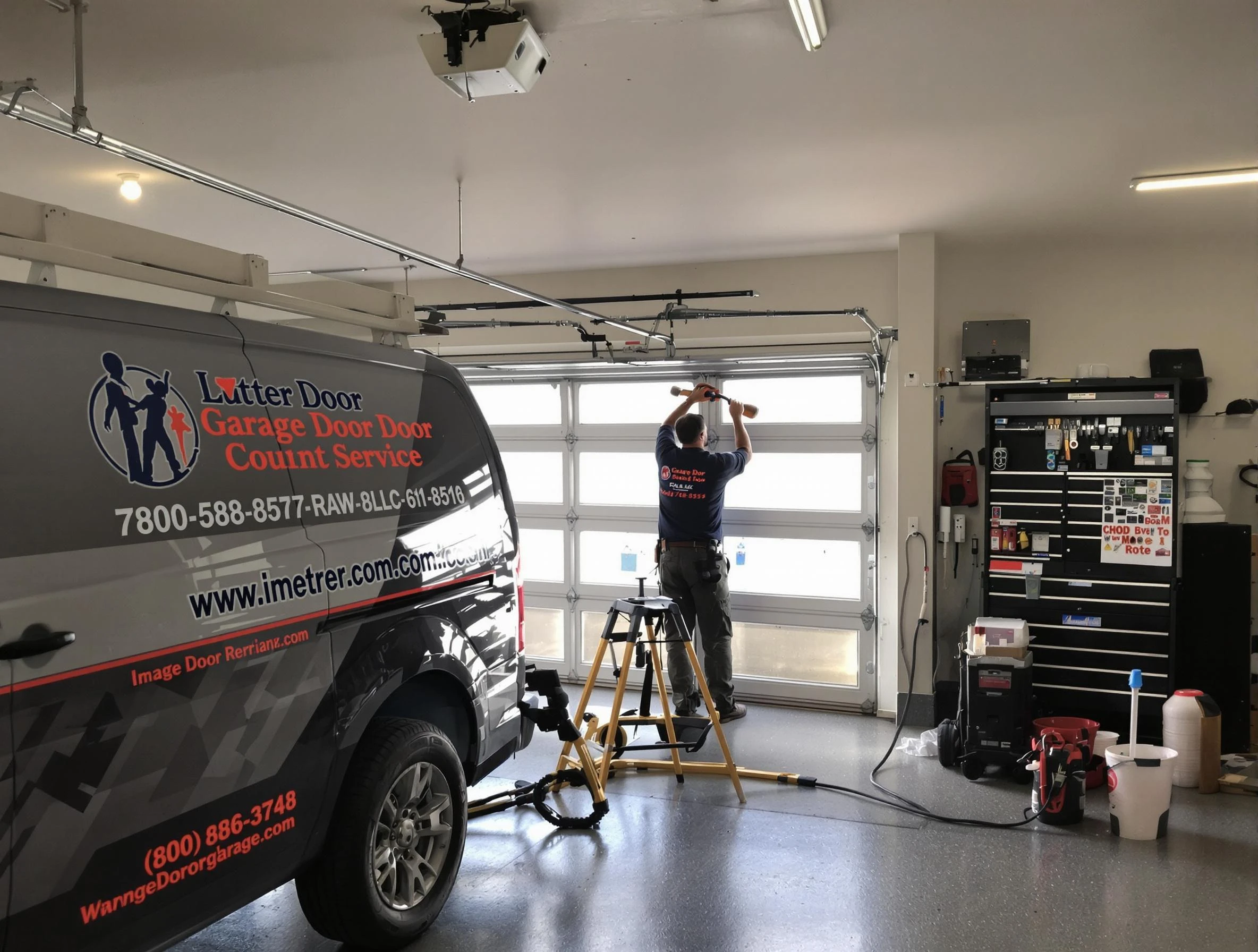 Powder Springs Garage Door Repair rapid response team performing same-day repair in Powder Springs