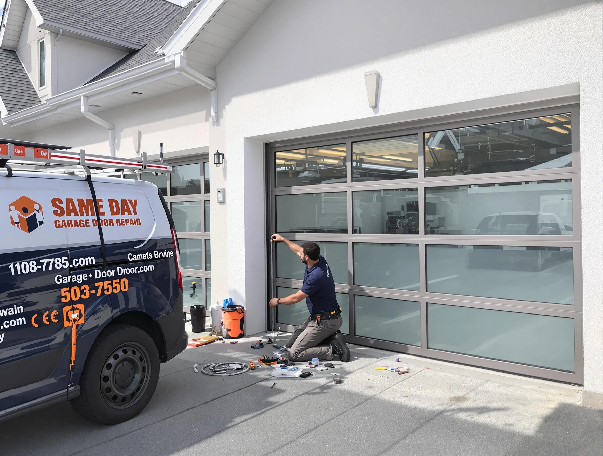 Same-day garage door repair service by Powder Springs Garage Door Repair in Powder Springs